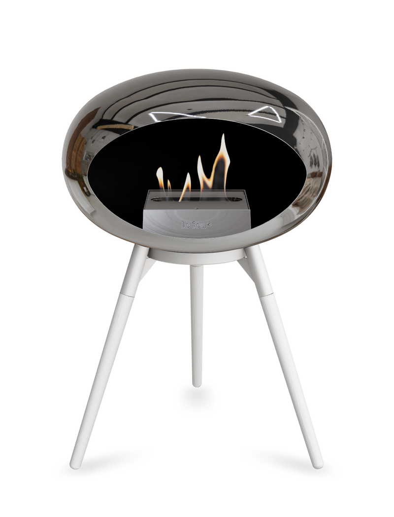 Le Feu Dome Ground Low – Freestanding Bioethanol Fireplace, Classic Size