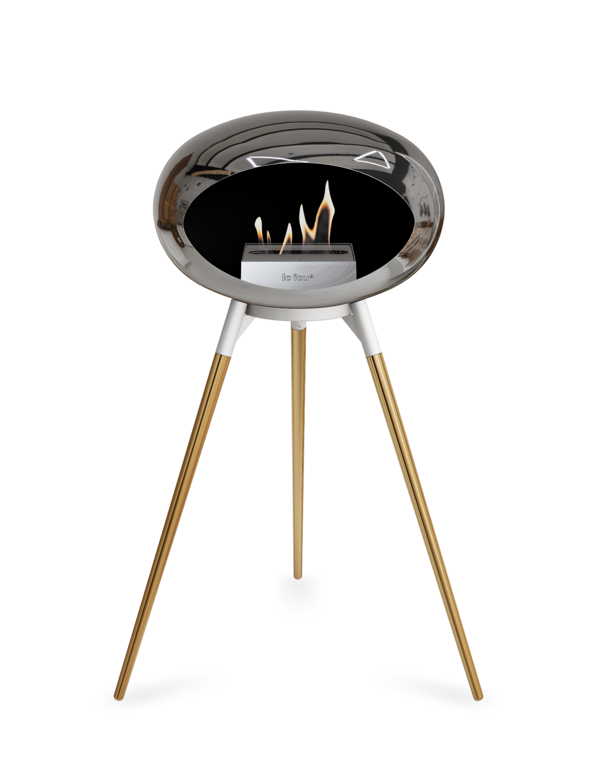 Le Feu Dome Ground High – Freestanding Bioethanol Fireplace (Classic 525)