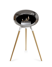 Le Feu Dome Ground High – Freestanding Bioethanol Fireplace (Classic 525)