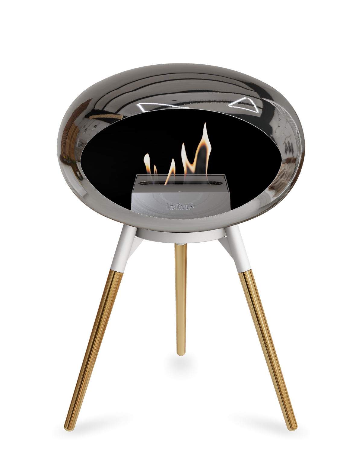 Le Feu Dome Ground Low – Freestanding Bioethanol Fireplace, Classic Size