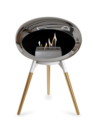 Le Feu Dome Ground Low – Freestanding Bioethanol Fireplace, Classic Size