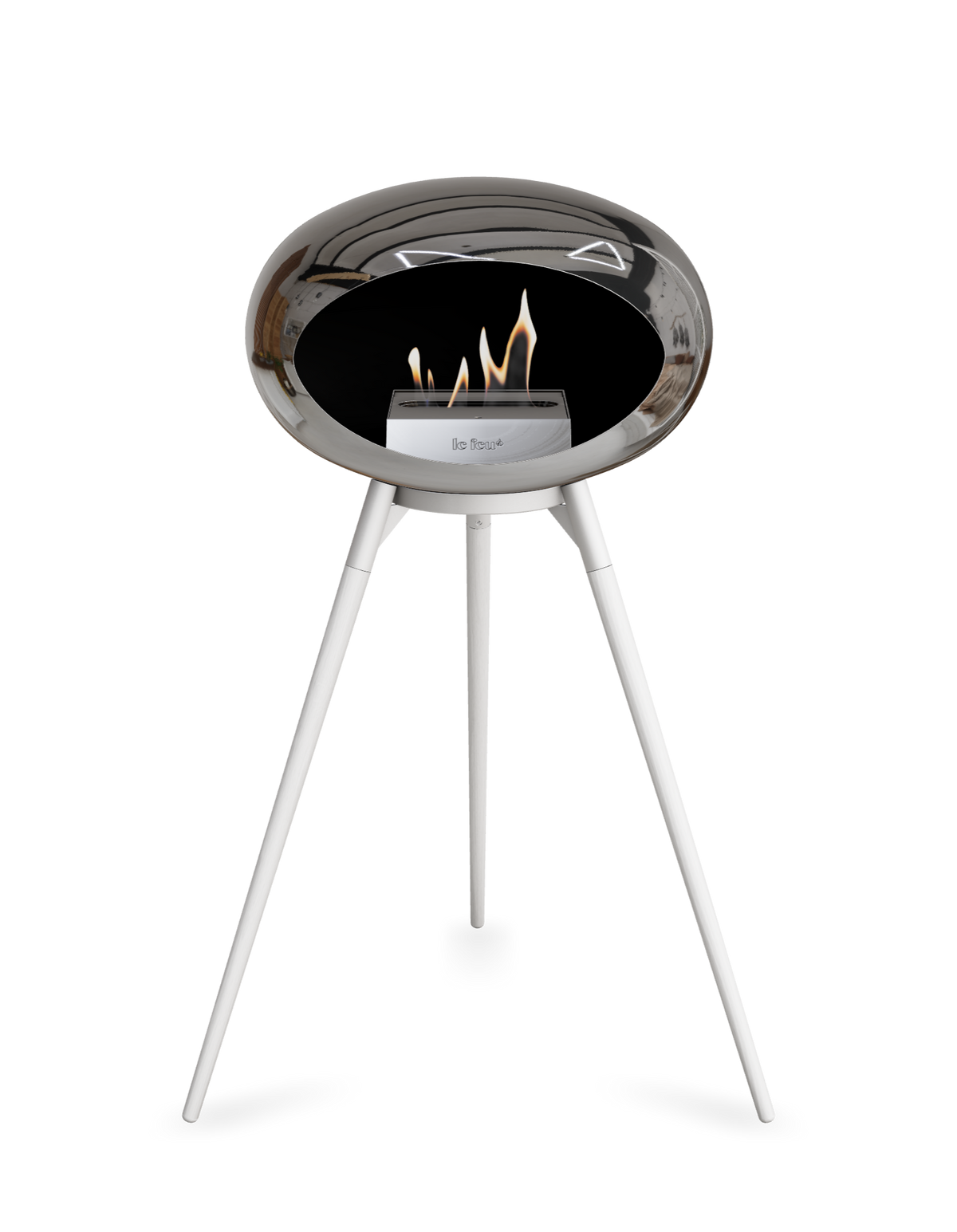 Le Feu Dome Ground High – Freestanding Bioethanol Fireplace (Classic 525)