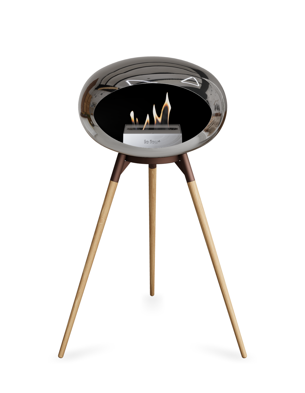 Le Feu Dome Ground High – Freestanding Bioethanol Fireplace (Classic 525)