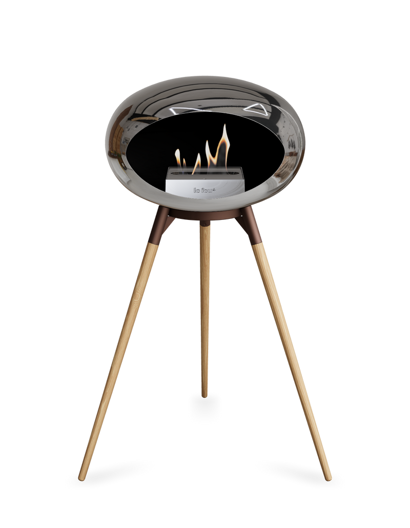 Le Feu Dome Ground High – Freestanding Bioethanol Fireplace (Classic 525)