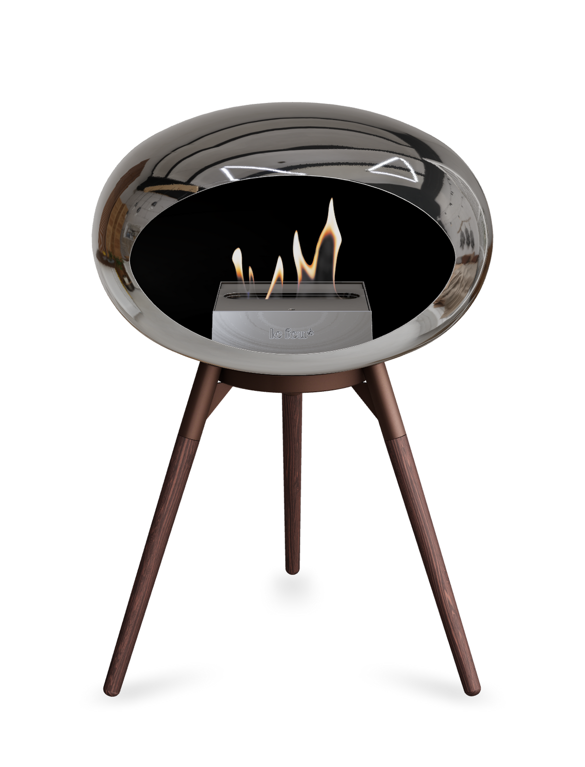 Le Feu Dome Ground Low – Freestanding Bioethanol Fireplace, Classic Size