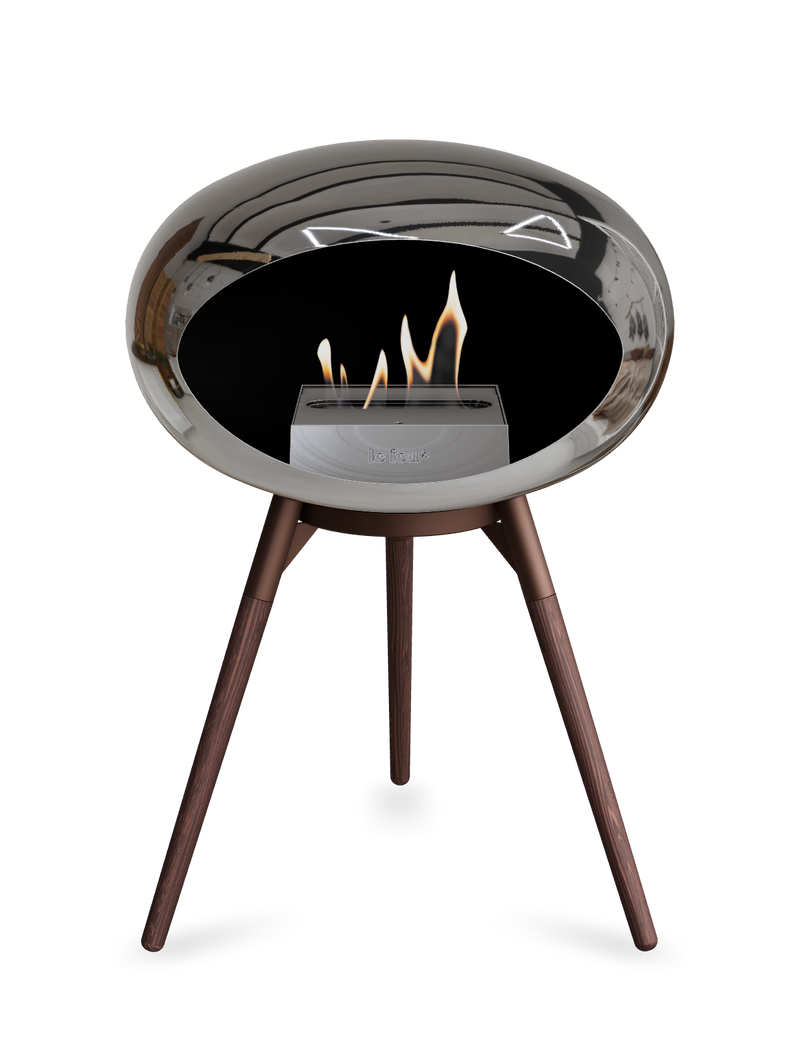 Le Feu Dome Ground Low – Freestanding Bioethanol Fireplace, Classic Size