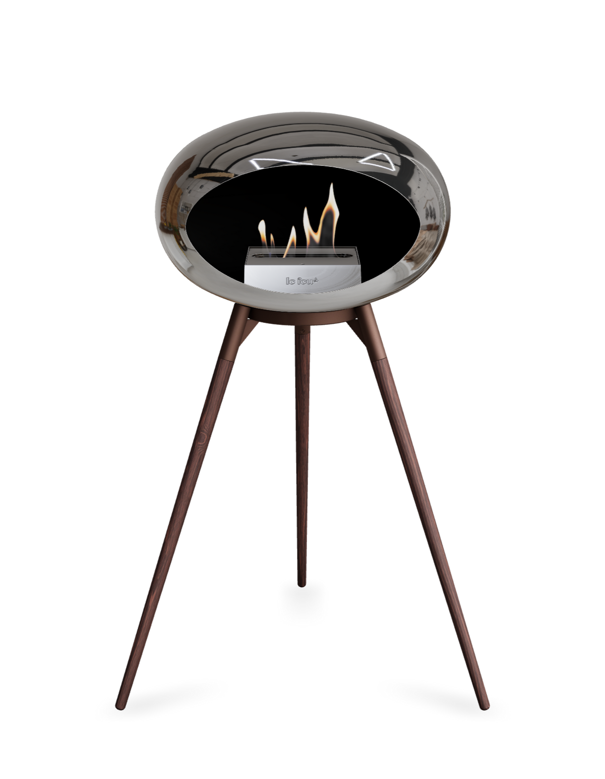 Le Feu Dome Ground High – Freestanding Bioethanol Fireplace (Classic 525)