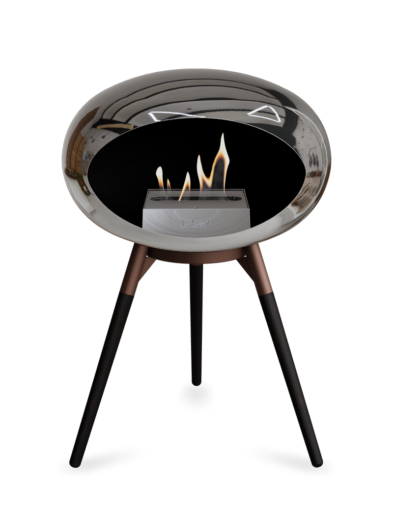Le Feu Dome Ground Low – Freestanding Bioethanol Fireplace, Classic Size