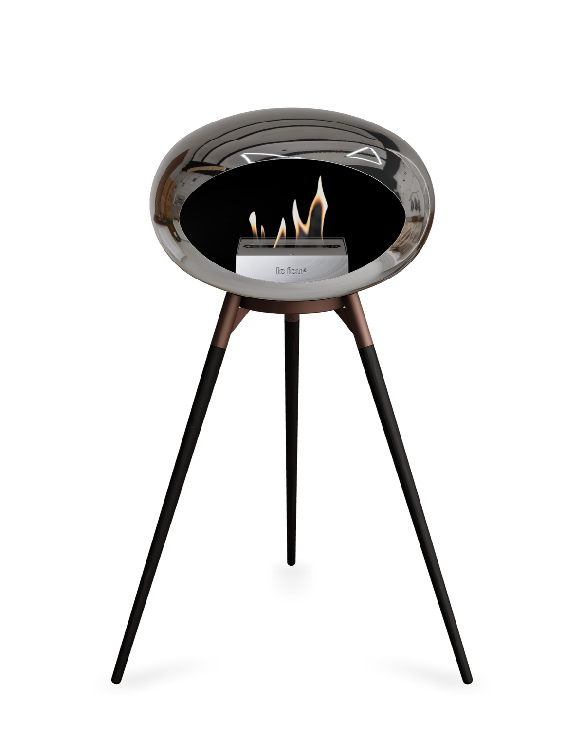 Le Feu Dome Ground High – Freestanding Bioethanol Fireplace (Classic 525)