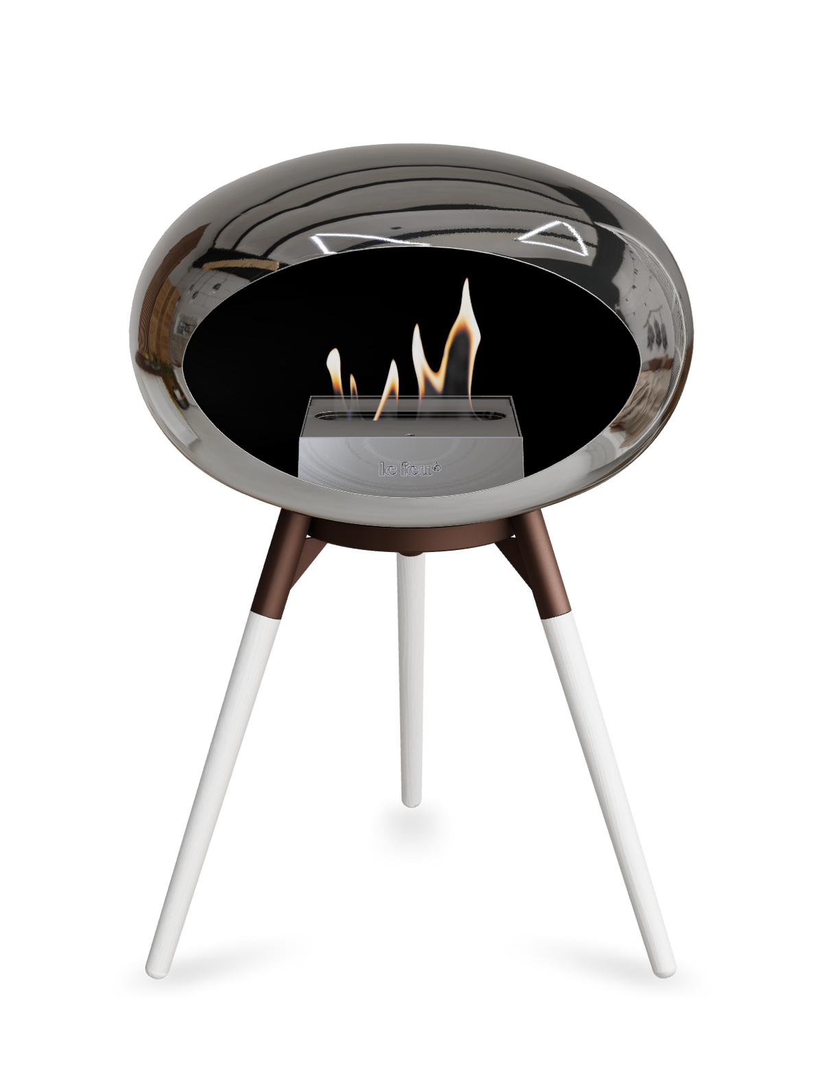 Le Feu Dome Ground Low – Freestanding Bioethanol Fireplace, Classic Size
