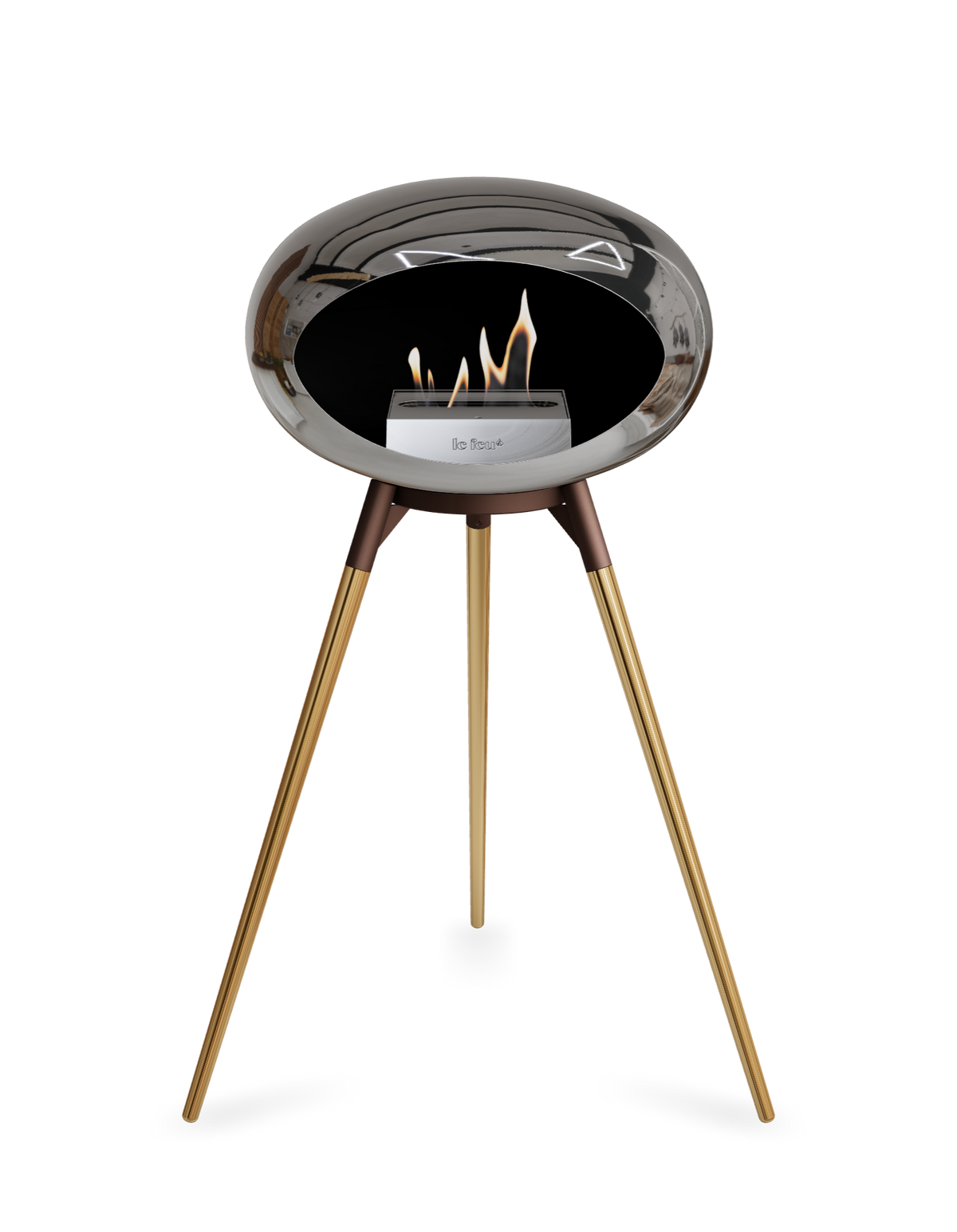 Le Feu Dome Ground High – Freestanding Bioethanol Fireplace (Classic 525)