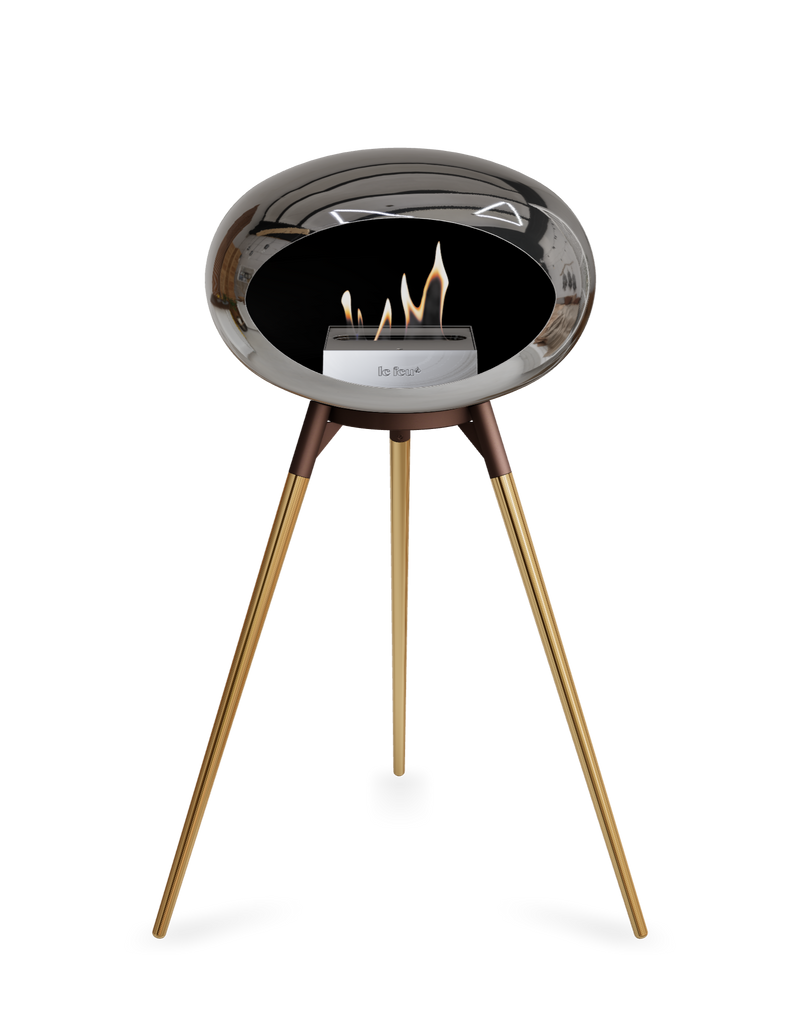 Le Feu Dome Ground High – Freestanding Bioethanol Fireplace (Classic 525)