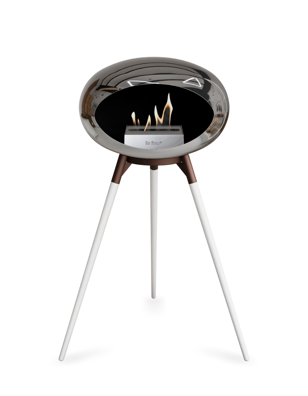 Le Feu Dome Ground High – Freestanding Bioethanol Fireplace (Classic 525)