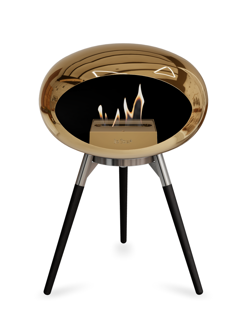 Le Feu Dome Ground Low – Freestanding Bioethanol Fireplace, Classic Size