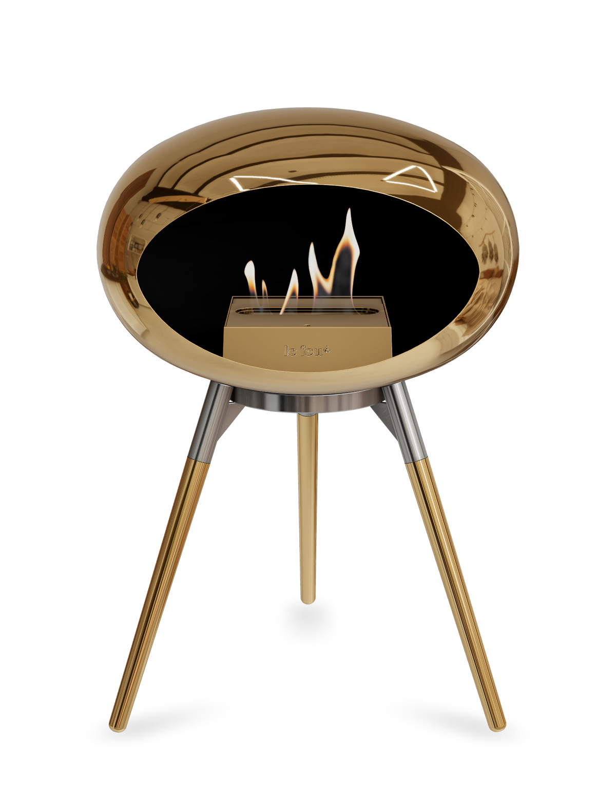 Le Feu Dome Ground Low – Freestanding Bioethanol Fireplace, Classic Size