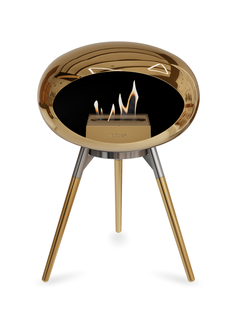 Le Feu Dome Ground Low – Freestanding Bioethanol Fireplace, Classic Size