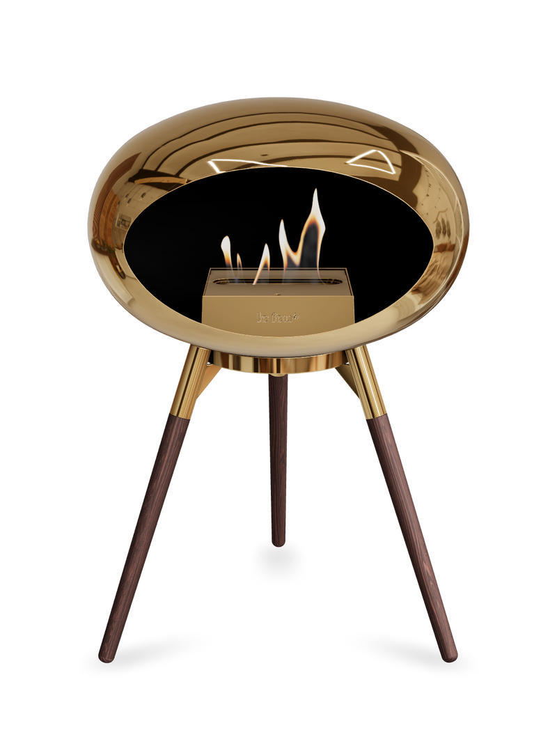 Le Feu Dome Ground Low – Freestanding Bioethanol Fireplace, Classic Size