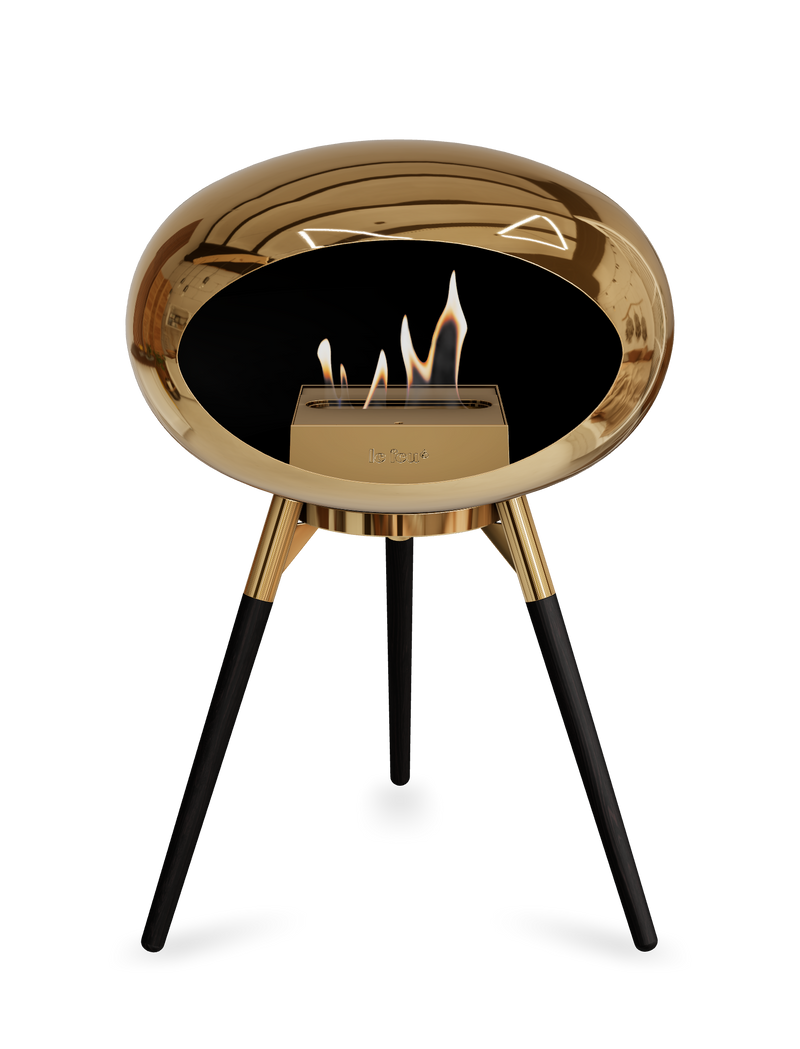 Le Feu Dome Ground Low – Freestanding Bioethanol Fireplace, Classic Size