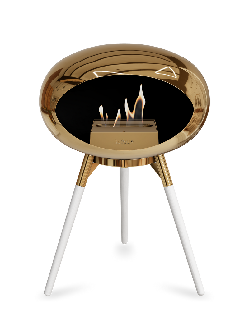 Le Feu Dome Ground Low – Freestanding Bioethanol Fireplace, Classic Size