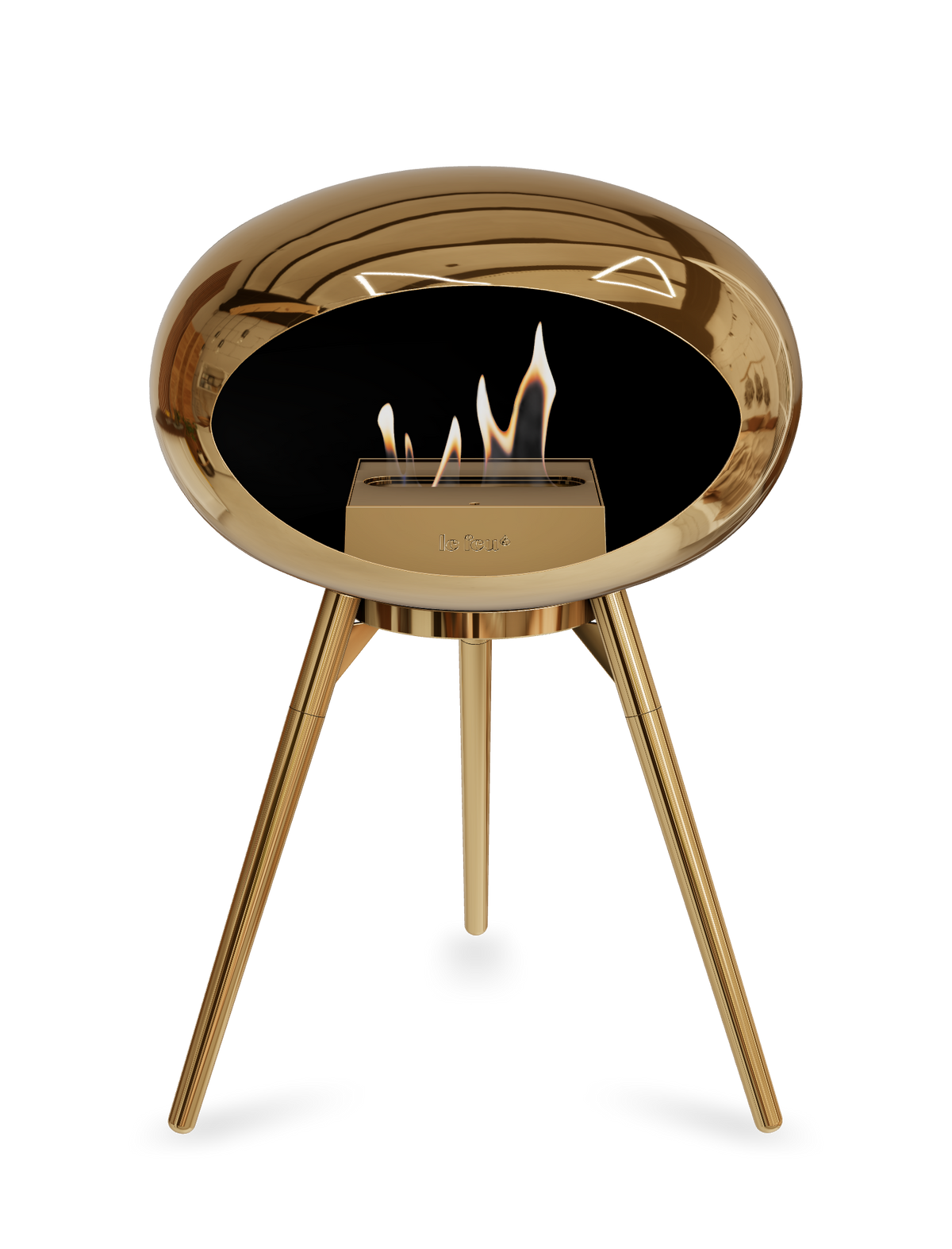 Le Feu Dome Ground Low – Freestanding Bioethanol Fireplace, Classic Size