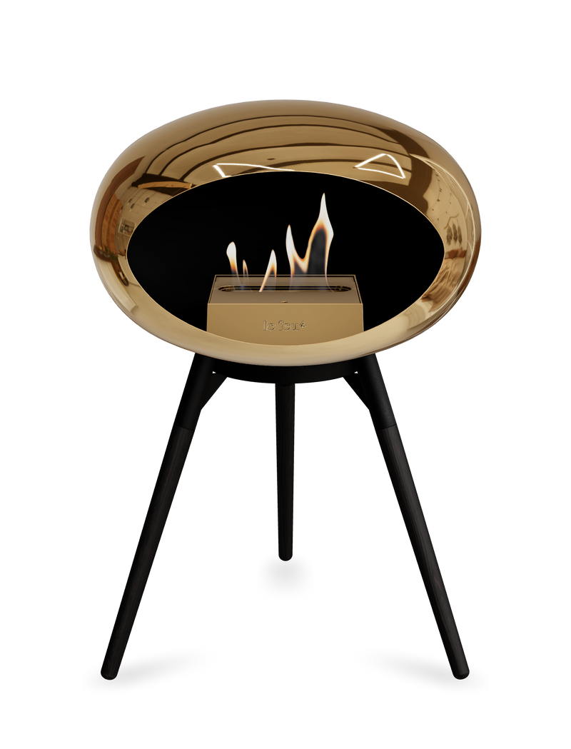 Le Feu Dome Ground Low – Freestanding Bioethanol Fireplace, Classic Size