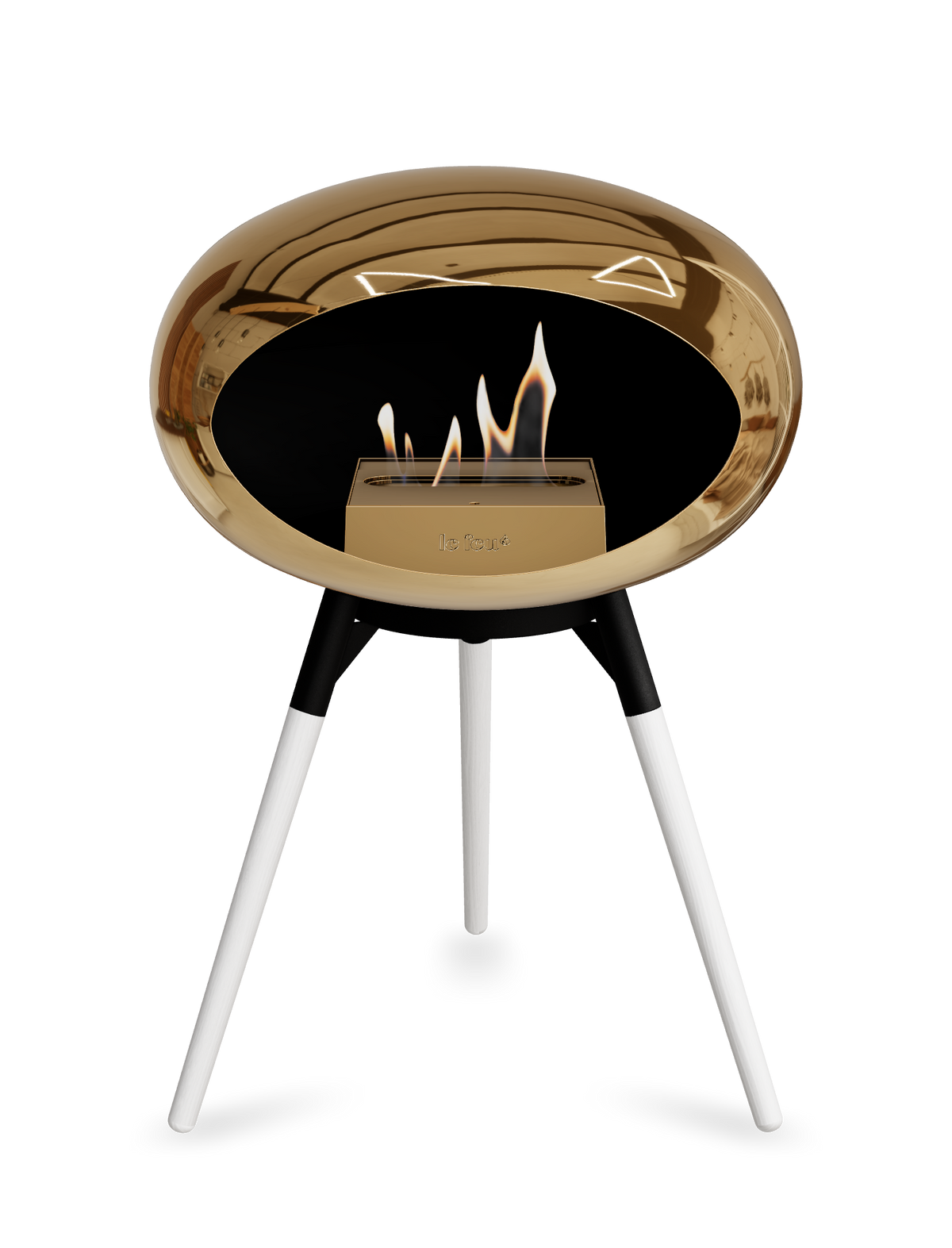 Le Feu Dome Ground Low – Freestanding Bioethanol Fireplace, Classic Size