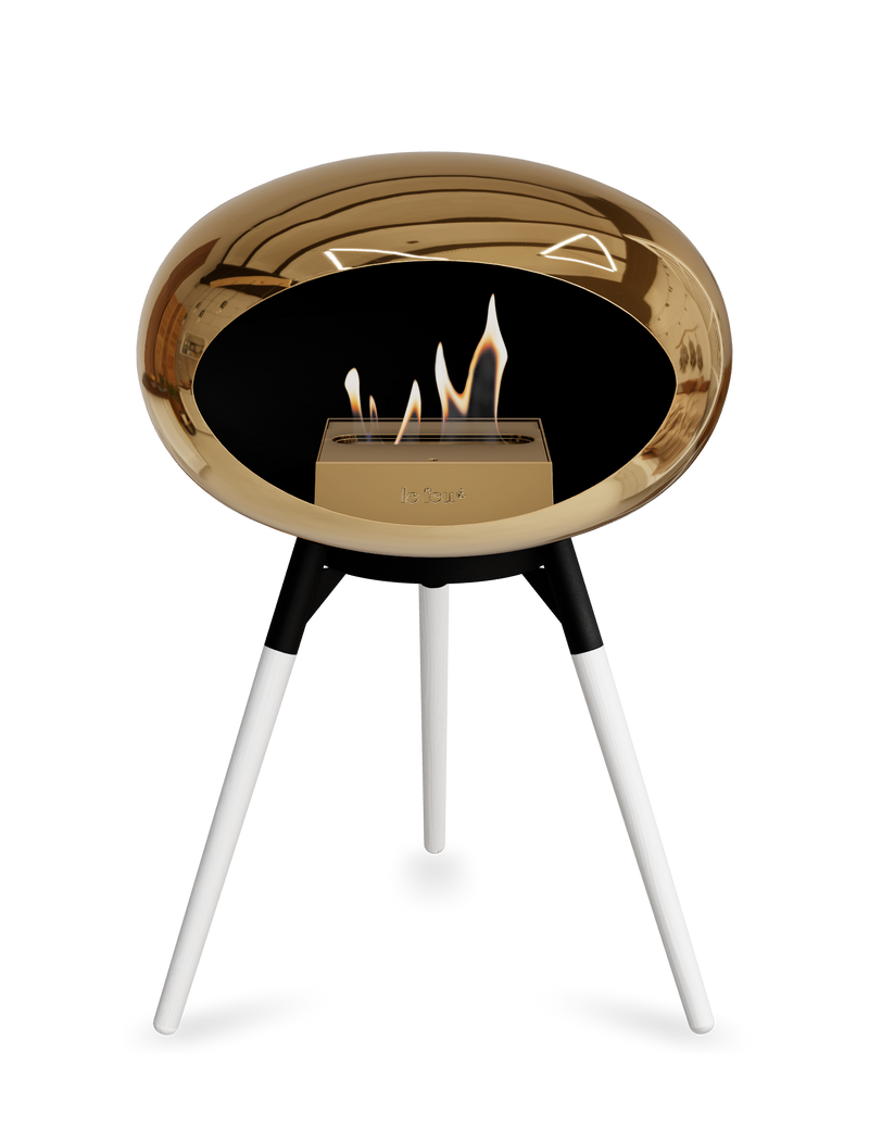 Le Feu Dome Ground Low – Freestanding Bioethanol Fireplace, Classic Size