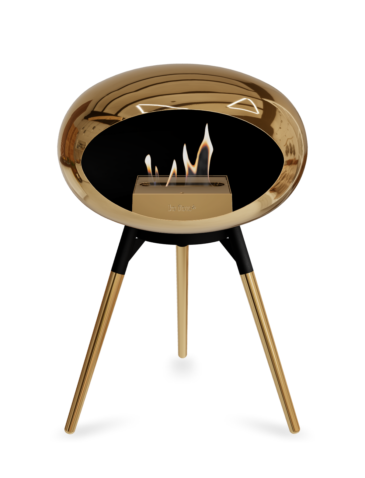 Le Feu Dome Ground Low – Freestanding Bioethanol Fireplace, Classic Size