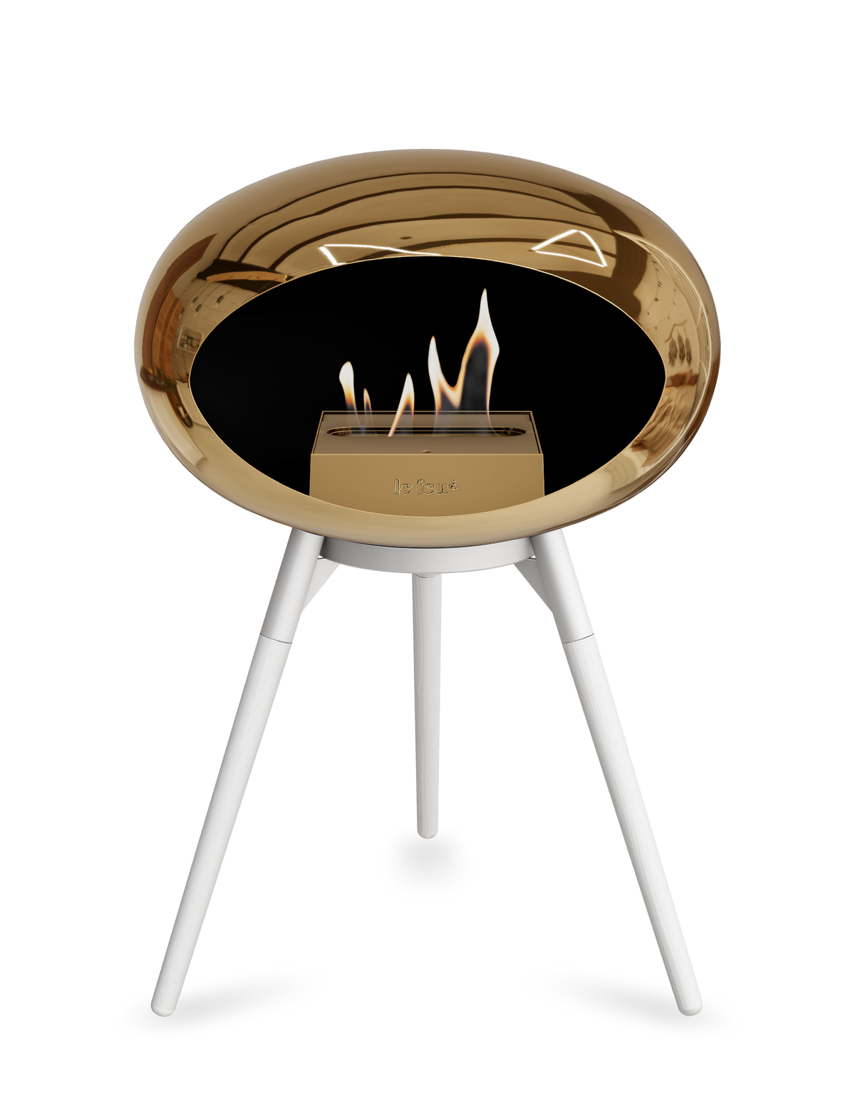 Le Feu Dome Ground Low – Freestanding Bioethanol Fireplace, Classic Size
