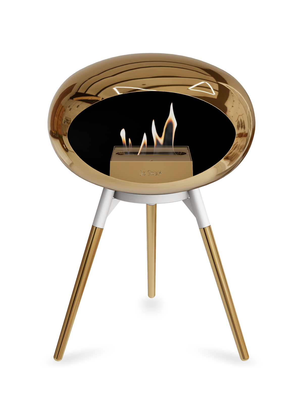 Le Feu Dome Ground Low – Freestanding Bioethanol Fireplace, Classic Size