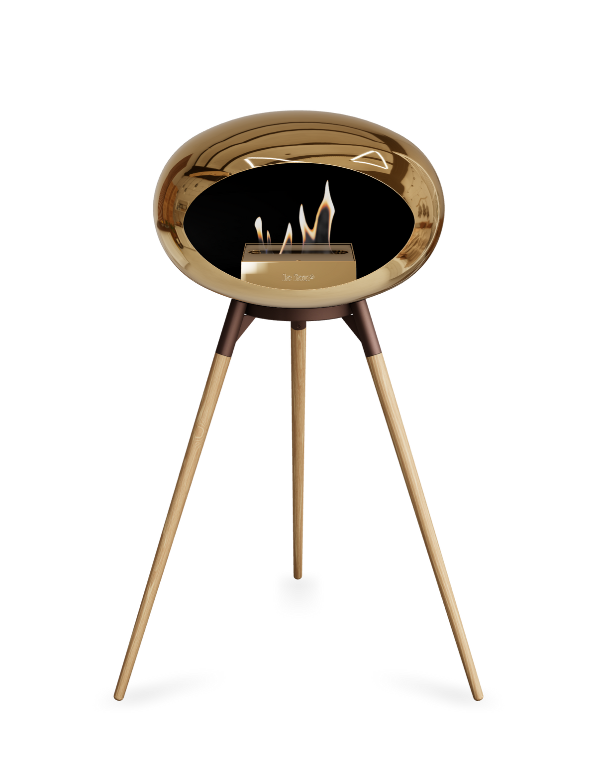 Le Feu Dome Ground High – Freestanding Bioethanol Fireplace (Classic 525)