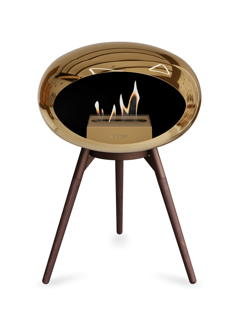Le Feu Dome Ground Low – Freestanding Bioethanol Fireplace, Classic Size