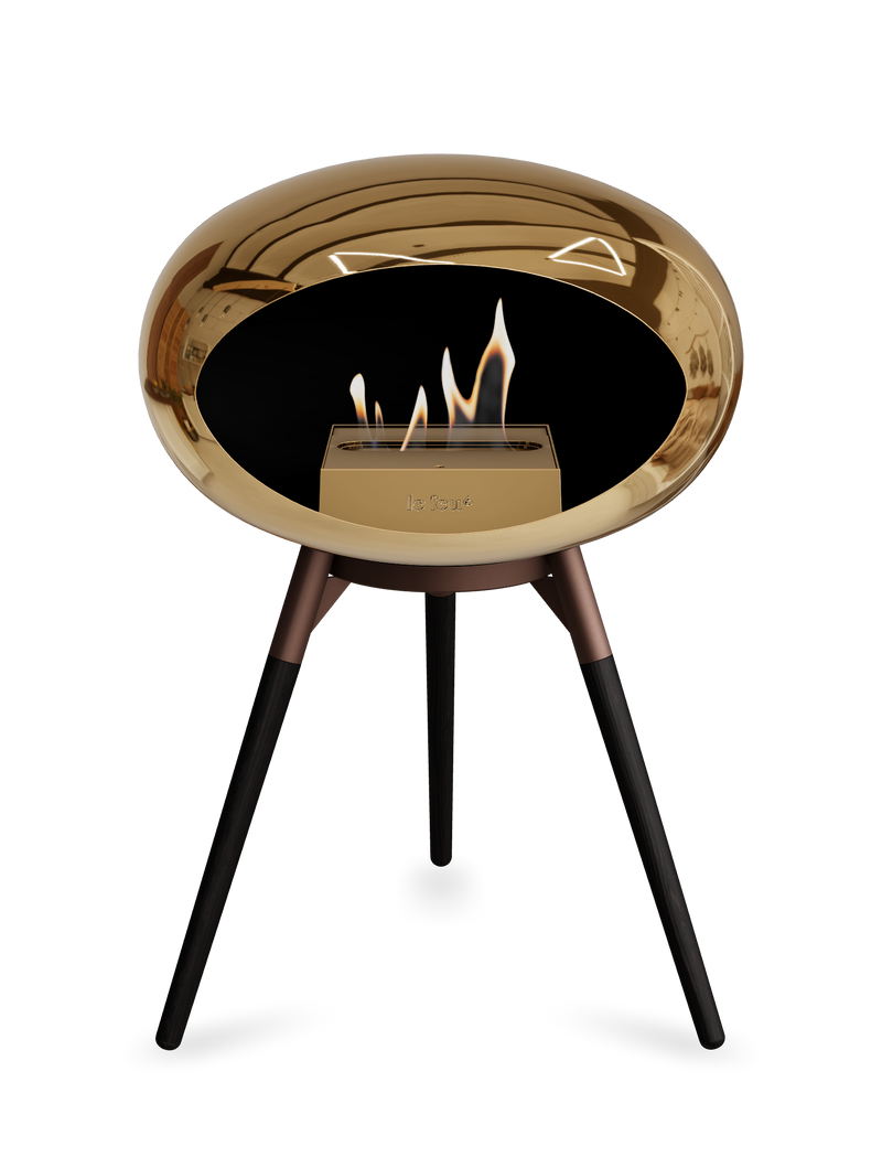 Le Feu Dome Ground Low – Freestanding Bioethanol Fireplace, Classic Size