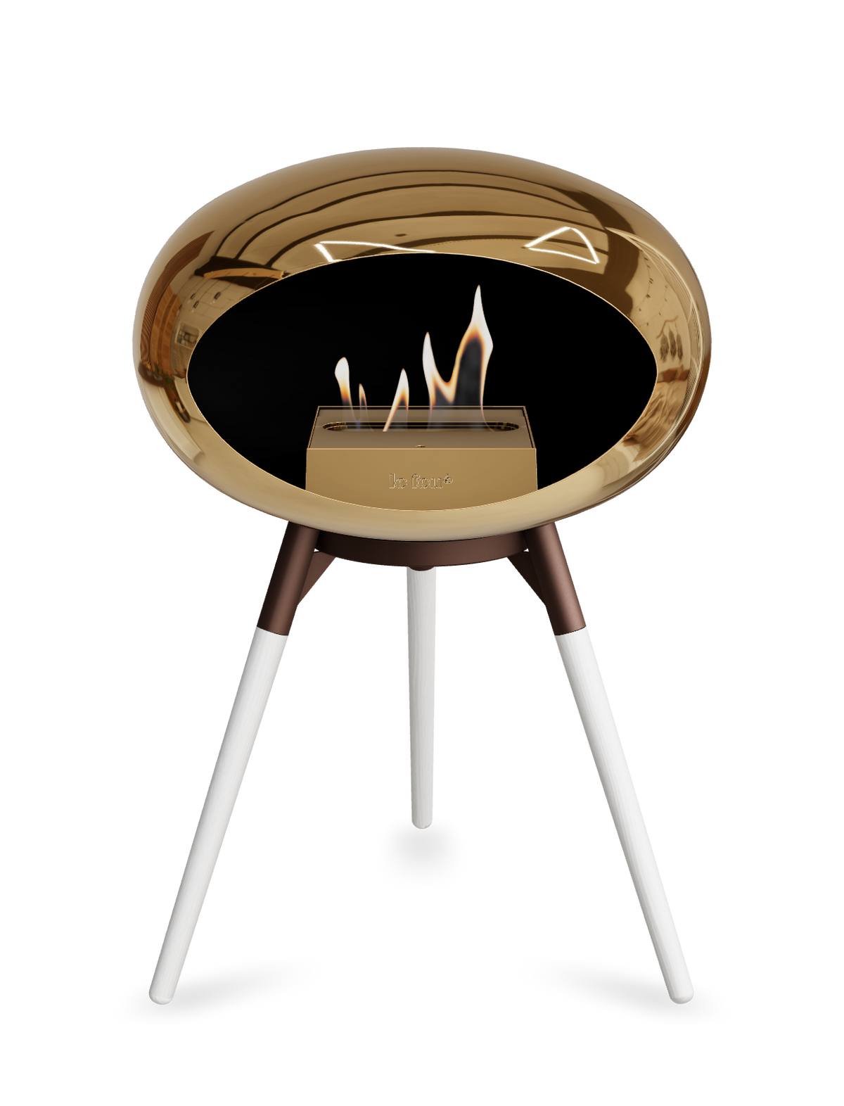 Le Feu Dome Ground Low – Freestanding Bioethanol Fireplace, Classic Size