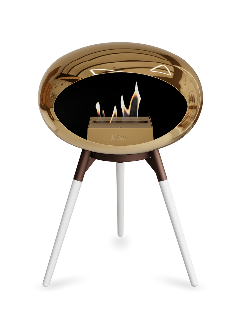 Le Feu Dome Ground Low – Freestanding Bioethanol Fireplace, Classic Size