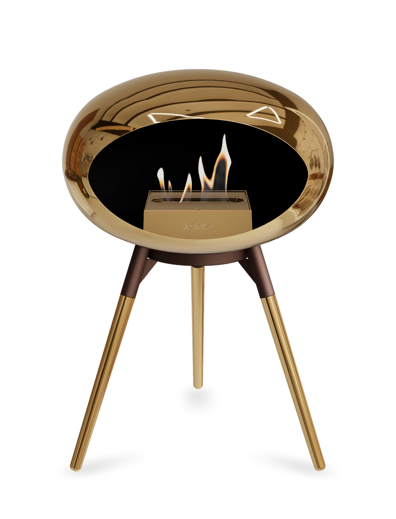 Le Feu Dome Ground Low – Freestanding Bioethanol Fireplace, Classic Size