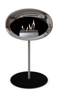 Le Feu Dome Steel Low – Bioethanol Fireplace, Classic Dome