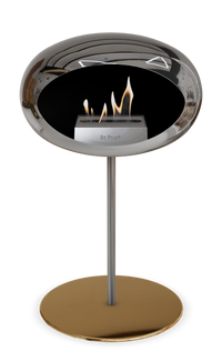 Le Feu Dome Steel Low – Bioethanol Fireplace, Classic Dome