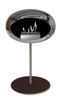 Le Feu Dome Steel Low – Bioethanol Fireplace, Classic Dome
