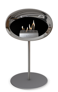 Le Feu Dome Steel Low – Bioethanol Fireplace, Classic Dome