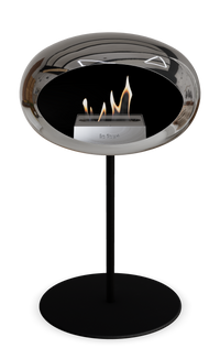 Le Feu Dome Steel Low – Bioethanol Fireplace, Classic Dome
