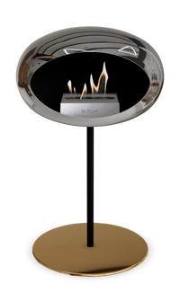 Le Feu Dome Steel Low – Bioethanol Fireplace, Classic Dome