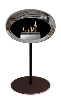 Le Feu Dome Steel Low – Bioethanol Fireplace, Classic Dome