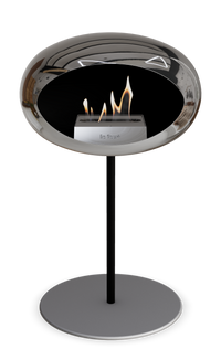 Le Feu Dome Steel Low – Bioethanol Fireplace, Classic Dome