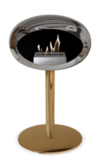Le Feu Dome Steel Low – Bioethanol Fireplace, Classic Dome