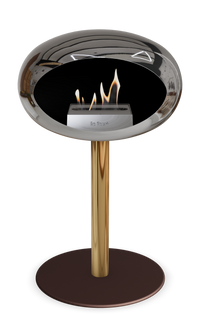 Le Feu Dome Steel Low – Bioethanol Fireplace, Classic Dome