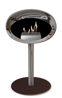 Le Feu Dome Steel Low – Bioethanol Fireplace, Classic Dome