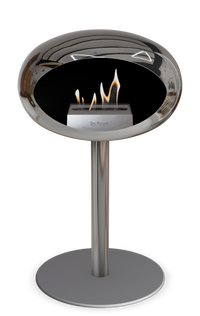 Le Feu Dome Steel Low – Bioethanol Fireplace, Classic Dome