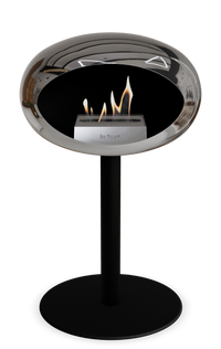 Le Feu Dome Steel Low – Bioethanol Fireplace, Classic Dome