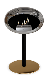 Le Feu Dome Steel Low – Bioethanol Fireplace, Classic Dome